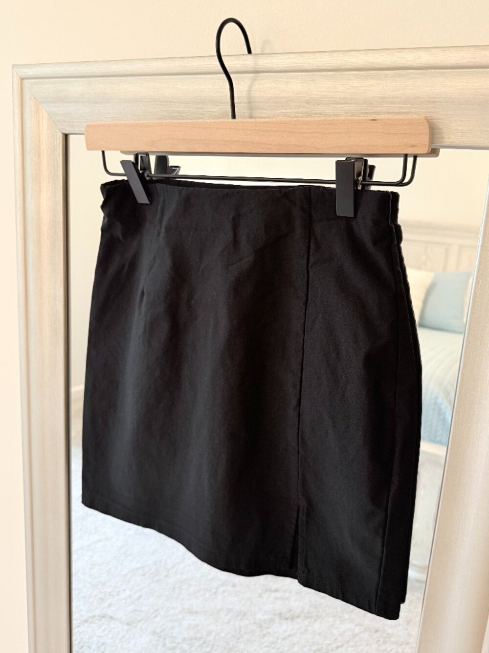 Garage Women's Black Mini Skirt with Side Slit Size S
